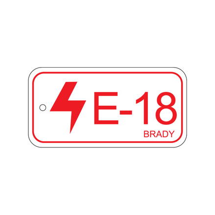 Energy tag-E-18-75x38mm-PP/25