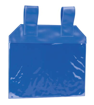 POUCHES WITH MAG. LOOPS BLU 155X220MM