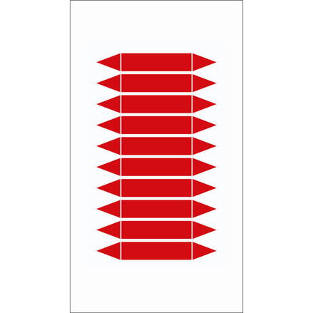 BLANKPIPEMARKERSRED75X16MM10