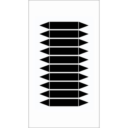 BLANKPIPEMARKERSBLACK75X16MM10