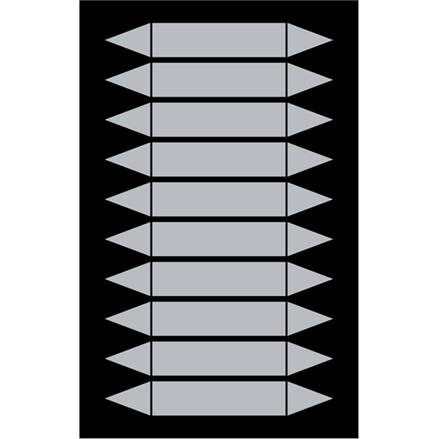 BLANKPIPEMARKERSGREY75X16MM10