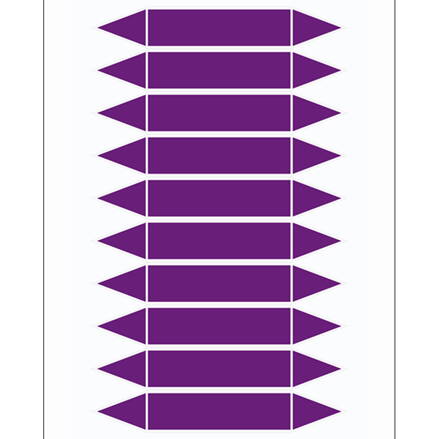 BLANKPIPEMARKERSPR75X16MM10