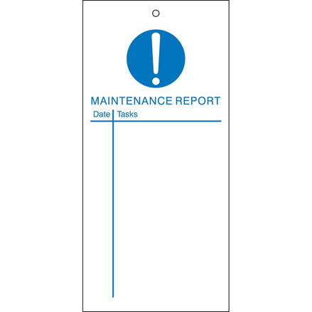TAG-E-MAINTENANCE REPORT-110X50MM