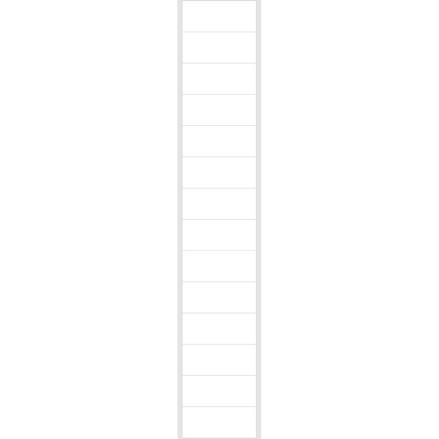 WO F BLANK WHITE 38X16MM B-500