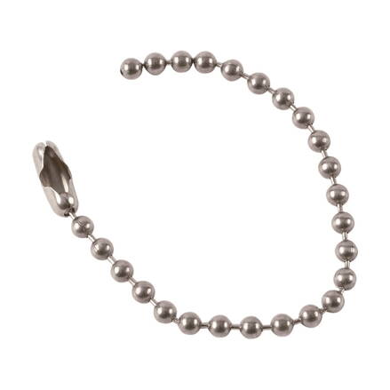 BEADED LINK CHAIN L114MM NICKEL PK100
