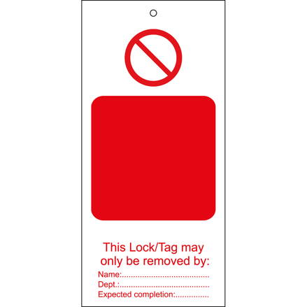 TAG-E YOUR TEXT PROH.-75X160MM