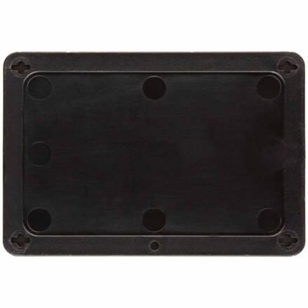BLANK BLACK UTILITY TAG 2.5" x 4.0"