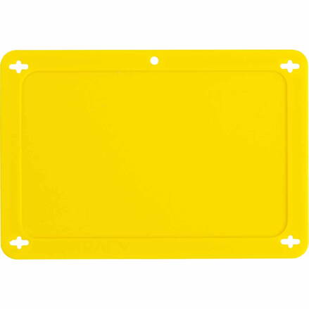 BLANK YELLOW UTILITY TAG 2.5X4