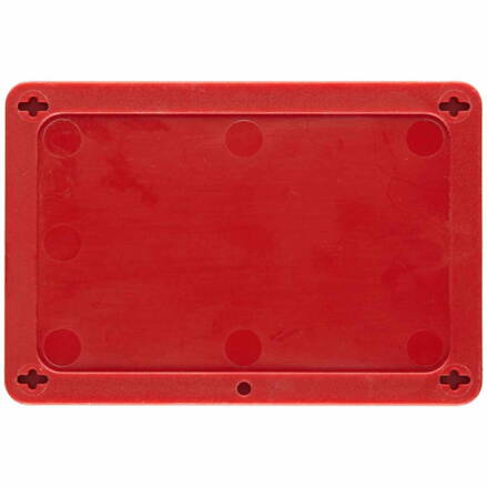 BLANK RED UTILITY TAG 2.5X4
