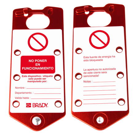 NO PONER EN F..  LOTO HASP RED  ESP  PK5