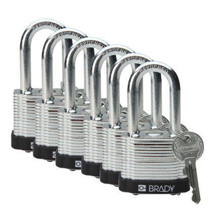 STEEL PADLOCK 38MM SHA KD BLACK/6
