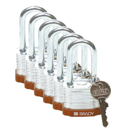 STEEL PADLOCK 38MM SHA KD BROWN/6