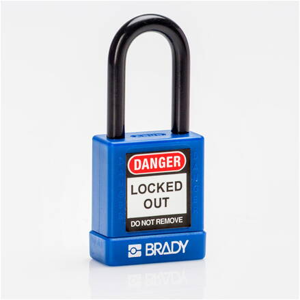 SFTY SECU PADLOCK 38MM ST SHA KD BLUE/6