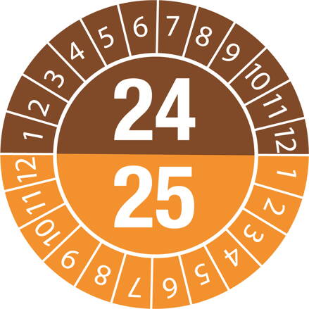DATE INSPECT.LABELS 24/25 Dia 35 B-7541