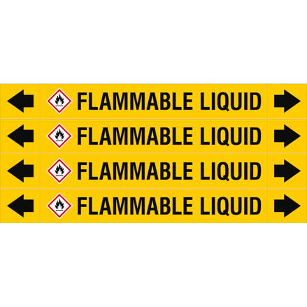 ASMEPM-26X230MM-FLAMMABLE LIQUID