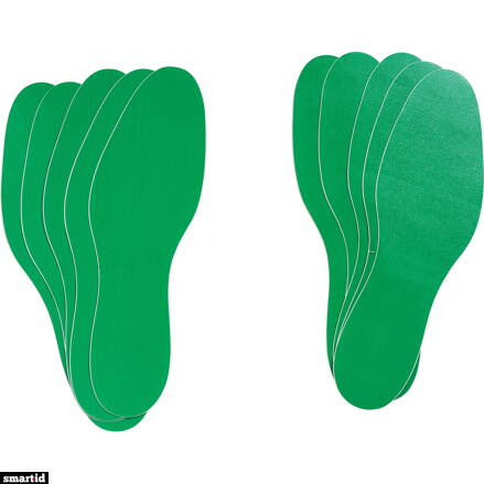 GREEN, REMOVABLE ADHESIVE /10/pac