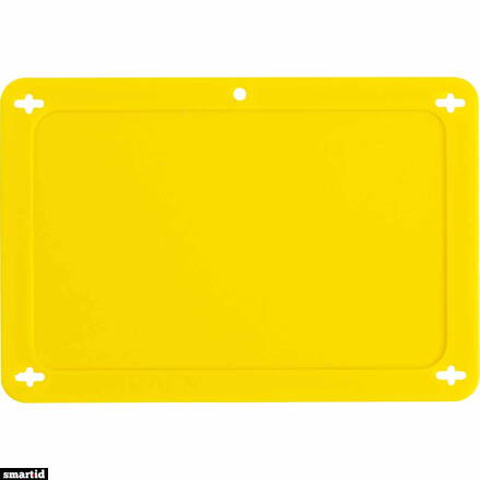 BLANK YELLOW UTILITY TAG 2.5X4