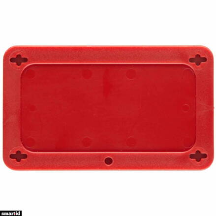 BLANK RED UTILITY TAG 1.5X3