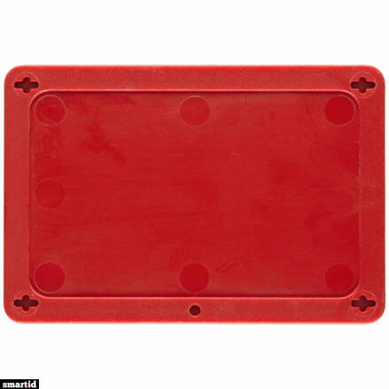 BLANK RED UTILITY TAG 2.5X4