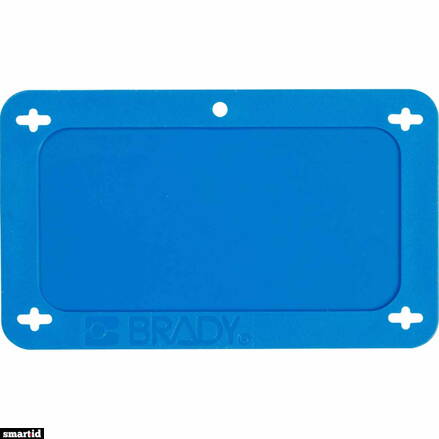 BLANK BLUE UTILITY TAG 1.5X3