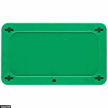 BLANK GREEN UTILITY TAG 1.5X3