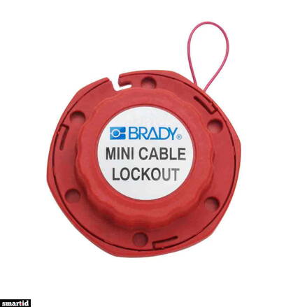 MINI CABLE LOCKOUT WITH STEEL CABLE 2.4M
