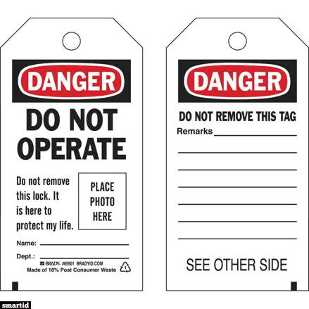 B851 UNLAMINATED PHOTO TAG