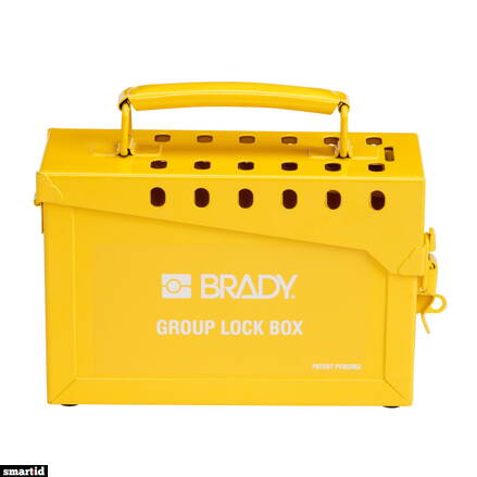 STEEL PORTABLE GROUP LOCK BOX YLW
