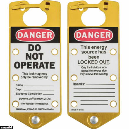 GOLD LABELLED LOCKOUT HASP ALUMINIUM