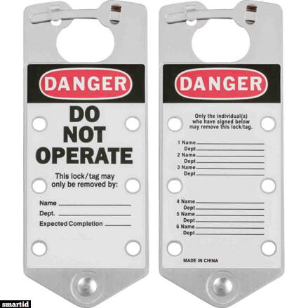 SILVER LABELED LOCKOUT HASPS