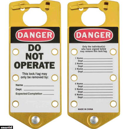 GOLD LABELED LOCKOUT HASPS