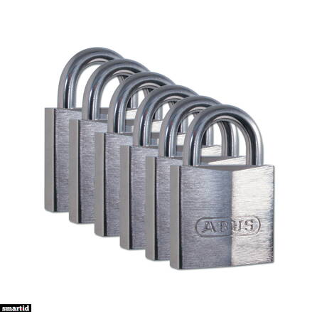 BRASS PADLOCK 30 MM SS SHACKLE 6PK