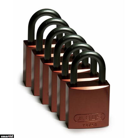 Full Alu Padlocks 25mm Sha KD Brown/6