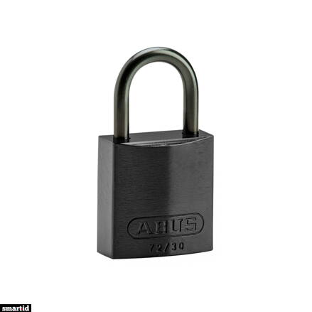 COMPACT ALU PADLOCK 25MM SHA KD BLK/6