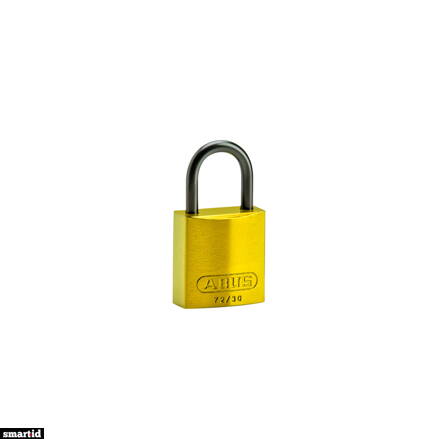 COMPACT ALU PADLOCK 25MM SHA KD YEL/6