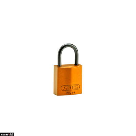 COMPACT ALU PADLOCK 25MM SHA KD ORG/6