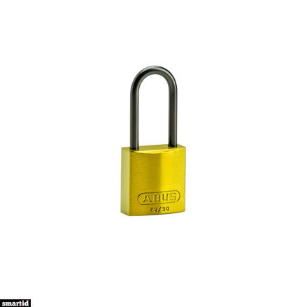 COMPACT ALU PADLOCK 50MM SHA KD YEL/6