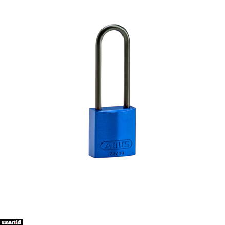 COMPACT ALU PADLOCK 75MM SHA KD BLUE/6