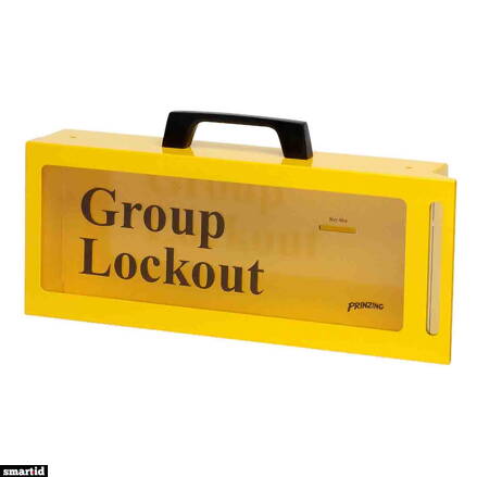 METAL 10 PADLOCK WALL LOCK BOX