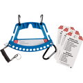 SAFETY LOCK & TAG CARRIER - BLUE