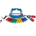 SAFETY LOCK & TAG CARRIER - BLUE