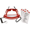 SAFETY LOCK & TAG CARRIER - RED