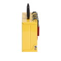 Brady SLIMVIEW LOCK BOX, 12 PADLOCK, YELLOW 151761