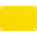 BLANK YELLOW UTILITY TAG 2.5X4