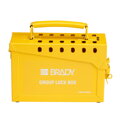 STEEL PORTABLE GROUP LOCK BOX YLW