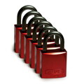 Full Alu Padlocks 25mm Sha KD Red/6