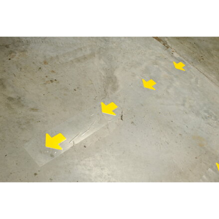 B324 AISLE MARKING ARROW 3" GLOW 100/ROL B324 AISLE MARKING ARROW 3" GLOW 100/ROL