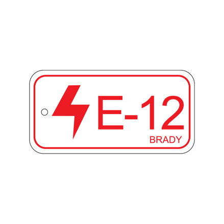 Energy tag-E-12-75x38mm-PP/25