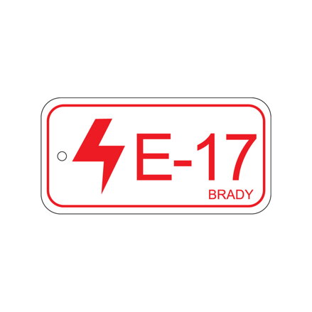 Energy tag-E-17-75x38mm-PP/25