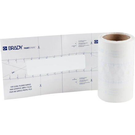 B518,2" X 8" X 100  FLOOR DASH STENCIL